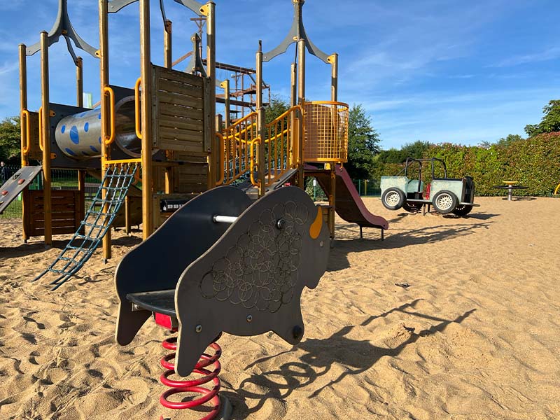 playground on sand at emerald park