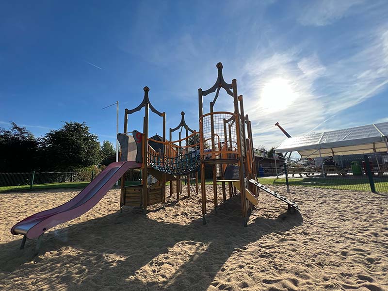 playground with blue sky