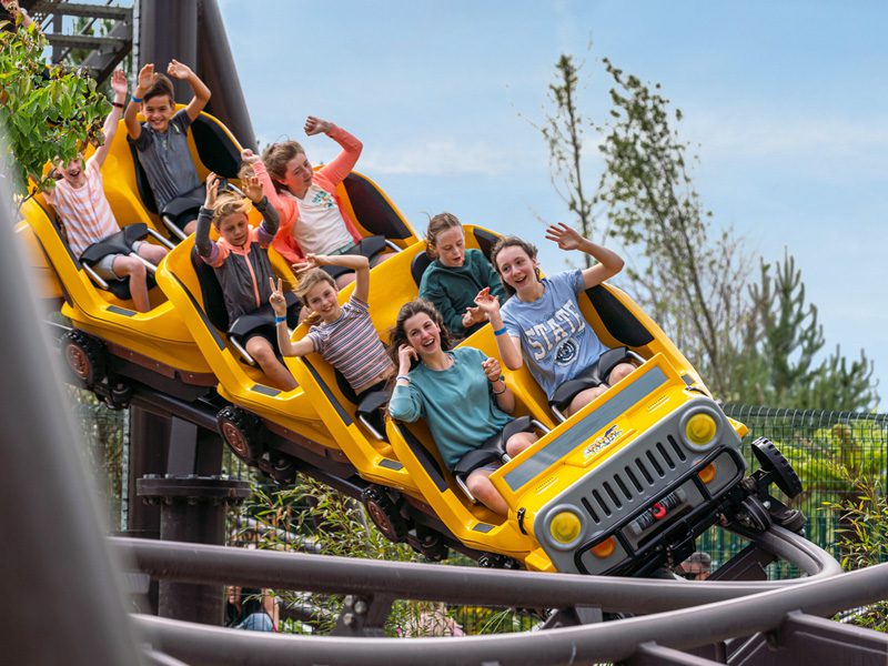 snapshot of children on theme park ride in ireland