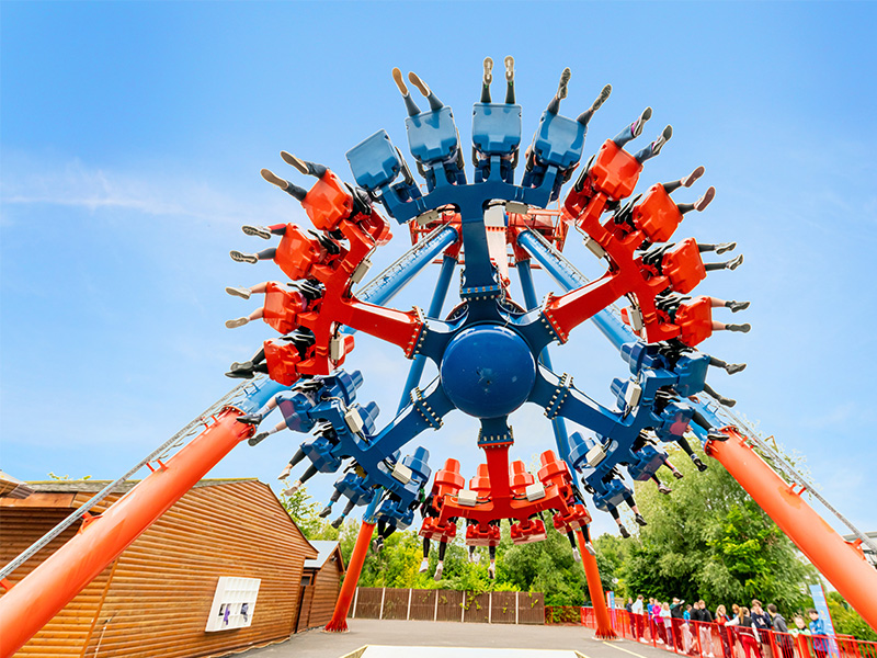 The rotator ride in action at Emerald Park