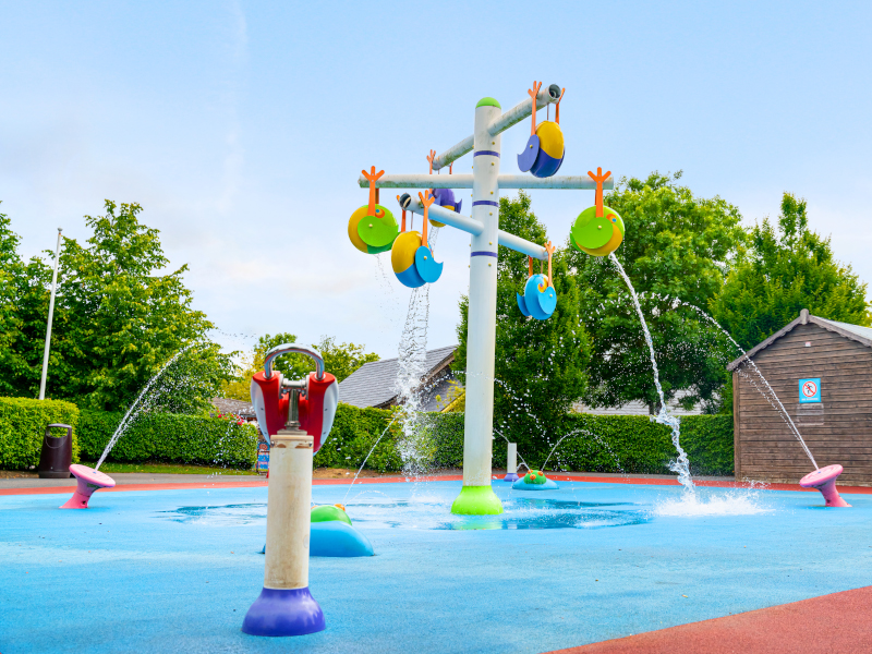 A shot of the water load fun area.